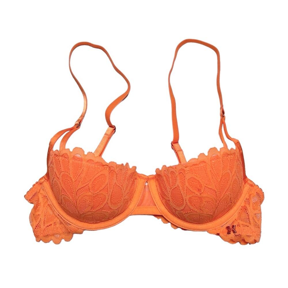 Savage X Fenty Savage Not Sorry Lightly Lined Lace Balconette Bra Size 32B